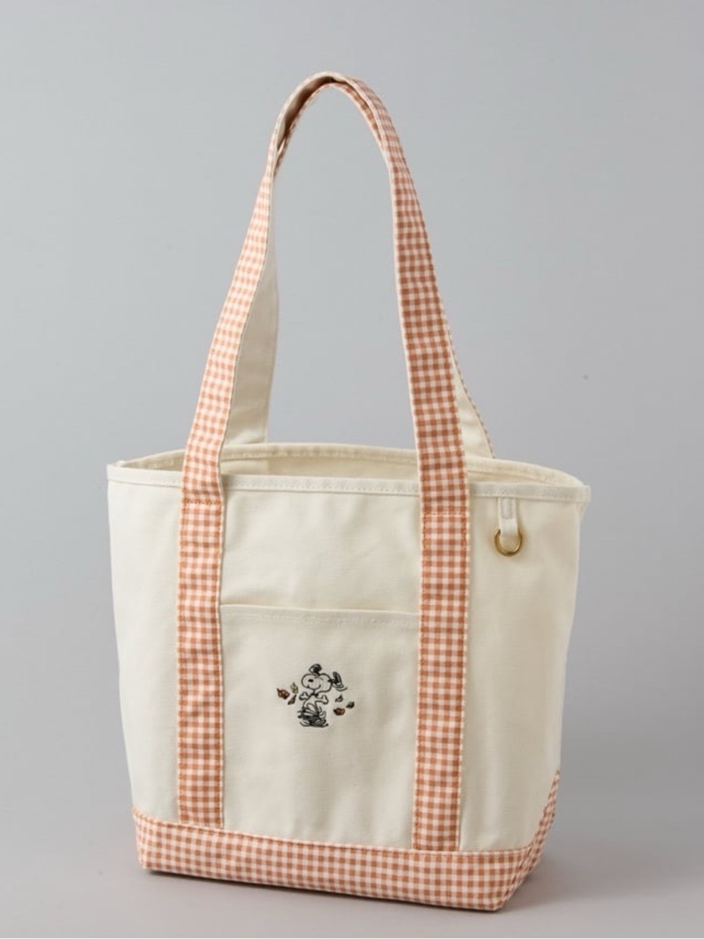 AE Peanuts Snoopy Fall/Leaves Canvas Graphic Tote Bag